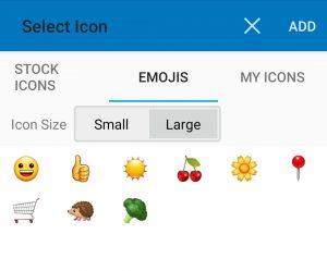 add emoji as icon in topics