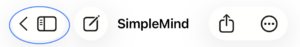 Mind Maps button