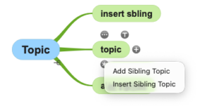 New feature insert sibling