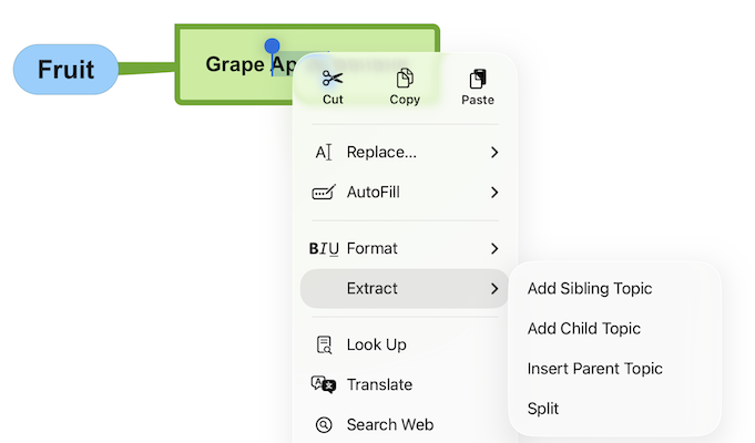 New feature extract text as topic